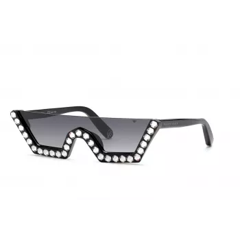 Philipp Plein Occhiali da sole donna SPP031S990700 Montatura nera UV400