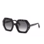 PHILIPP PLEIN occhiali da sole donna SPP039M530869 - montatura nera, lenti grigie, 53 mm