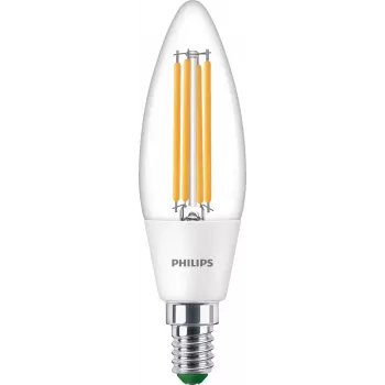 Philips Classic Lampadina LED a Candela 40W-Equivalente E14 Luce Calda Trasparente