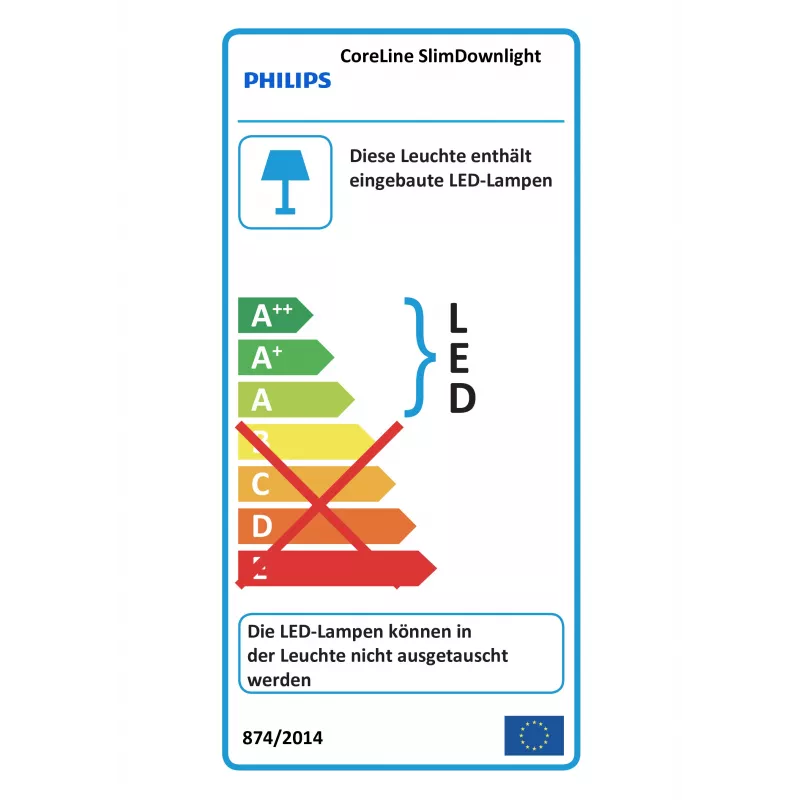 Philips CoreLine DN145B LED20S/840 faretto LED slim 2100lm 4000K DALI bianco