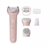 Philips Epilator Series 9000 BRE718/00 Epilatore senza filo per uso bagnato e asciutto con 32 pinzette, dischi in ceramica, Opti-Light, 2 velocità, batteria agli ioni di litio, 40 min di autonomia, incl. testina Optimal Contact, testina per zone sensibili, guanto esfoliante