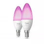 Philips Hue White and Color Ambiance Lampadina candela E14 B39 EU confezione da 2