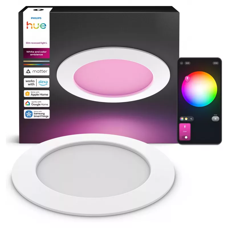 Philips Hue White & Color Ambiance Slim Recessed Light L EMEA bianco