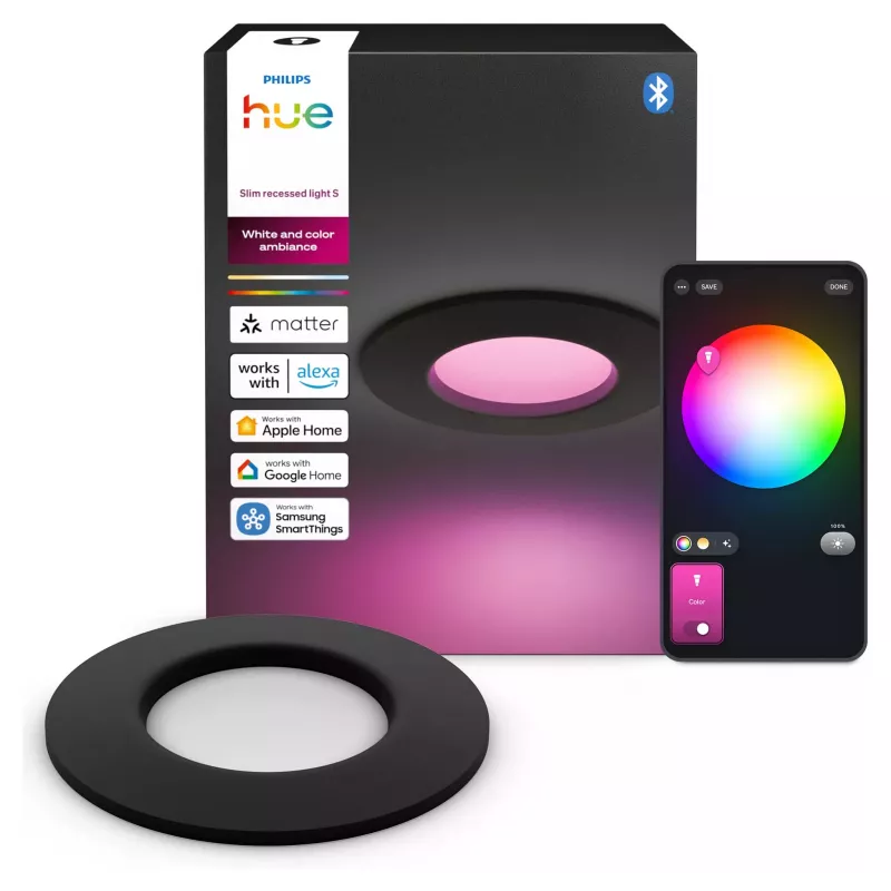 Philips Hue White & Color Ambiance Slim Recessed Light S EMEA nero