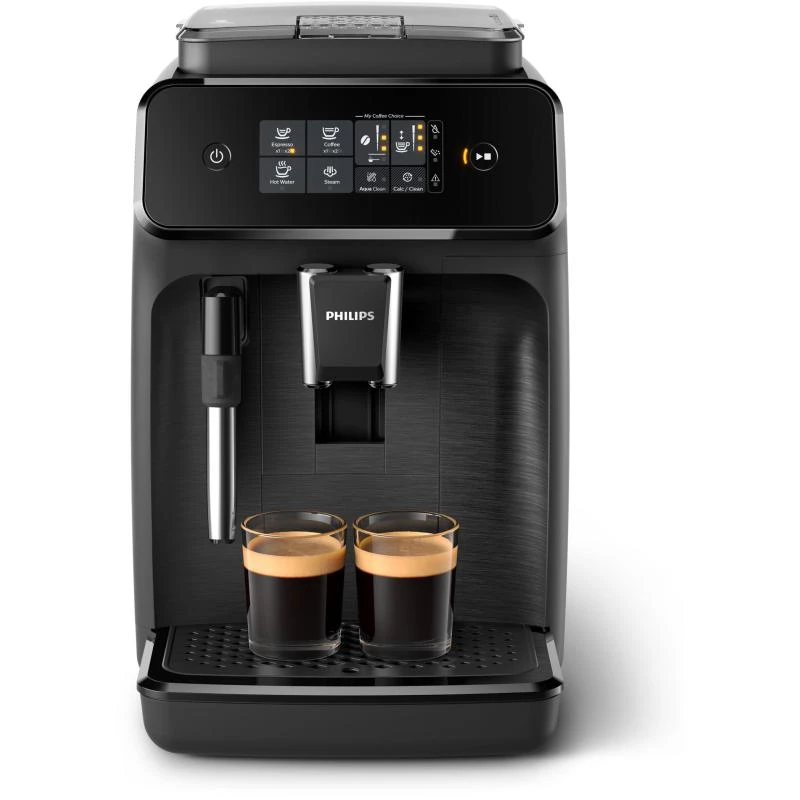 Philips Series 1200 EP1220/00 macchina per caffè espresso automatica con cappuccinatore, nera