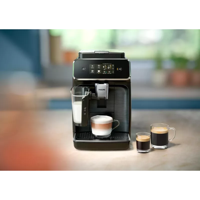 Macchina per caffè espresso automatica Philips Serie 2300 LatteGo EP2339/40 nero/argento