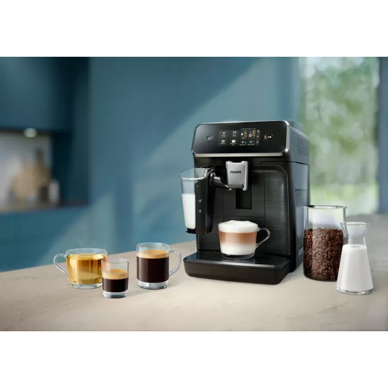 Macchina per caffè espresso automatica Philips Serie 2300 LatteGo EP2339/40 nero/argento