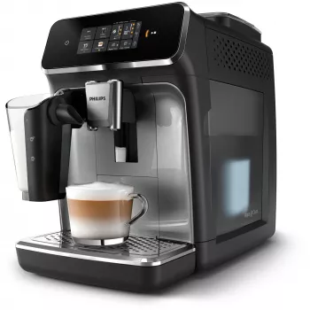 Macchina per caffè espresso automatica Philips Serie 2300 LatteGo EP2339/40 nero/argento