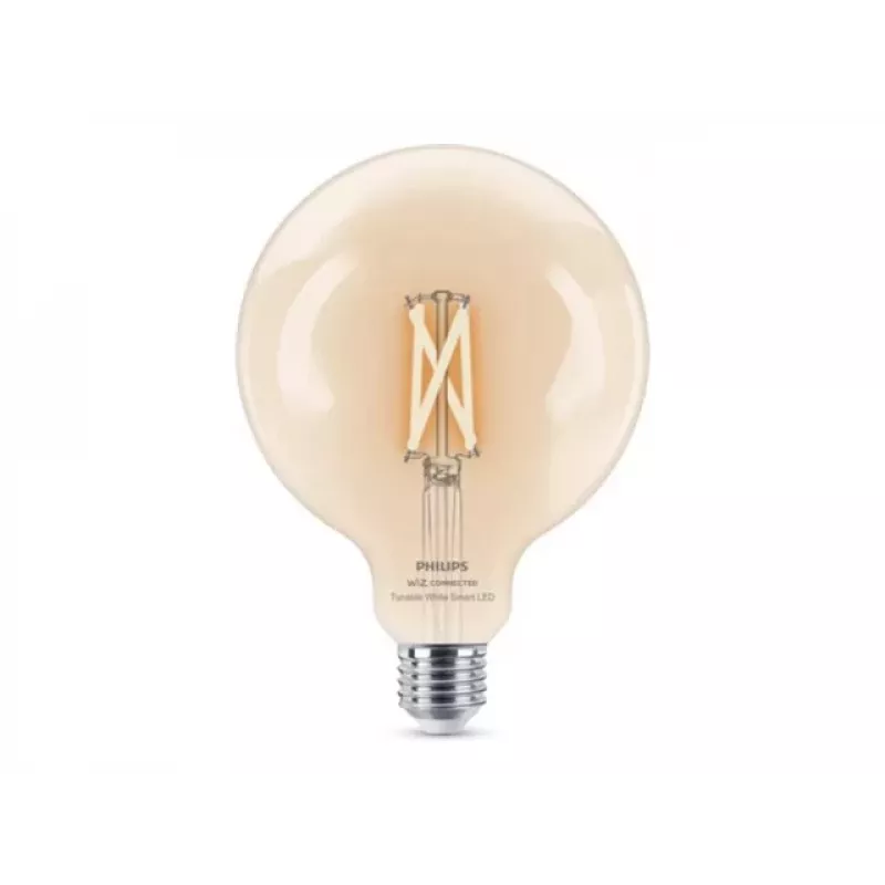 Philips Smart Wi-Fi Lampada LED G125 E27 7W (equivalente 60W) Tunable White trasparente