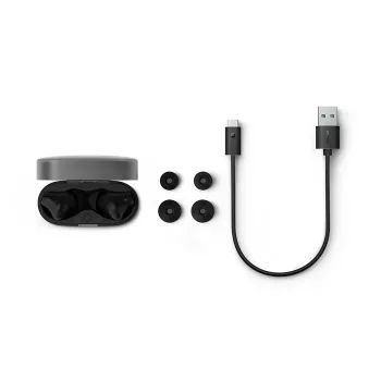 Auricolari wireless PHILIPS TAT2000BK/00 True Wireless in-ear Bluetooth 5.0 con custodia di ricarica, protezione IPX4 da schizzi e sudore, microfono integrato, nero
