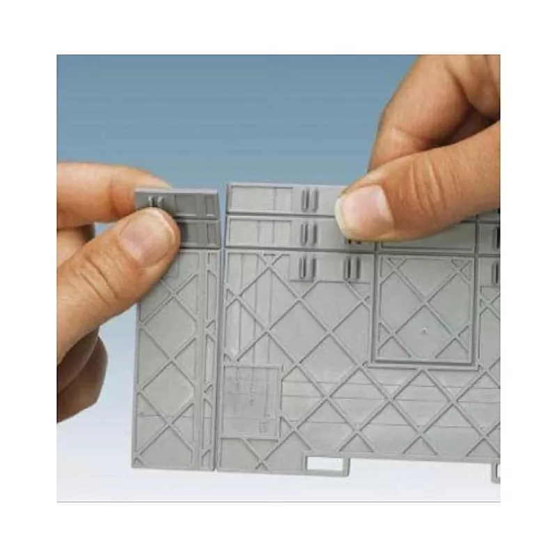Phoenix 3022276 fermo terminale CLIPFIX 35-5 per guide DIN NS 35/7,5 e NS 35/15, poliammide, grigio, senza alogeni, UL 94 V0