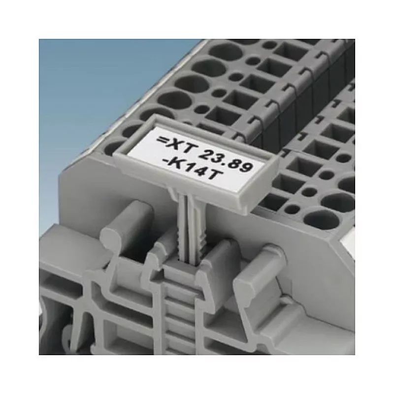Phoenix 3022276 fermo terminale CLIPFIX 35-5 per guide DIN NS 35/7,5 e NS 35/15, poliammide, grigio, senza alogeni, UL 94 V0