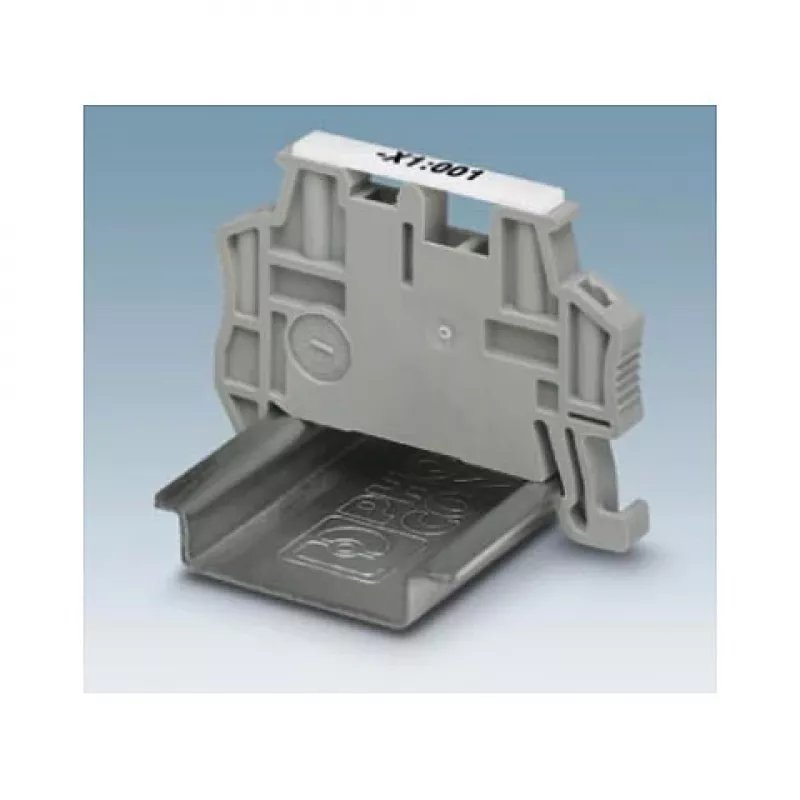 Phoenix 3022276 fermo terminale CLIPFIX 35-5 per guide DIN NS 35/7,5 e NS 35/15, poliammide, grigio, senza alogeni, UL 94 V0