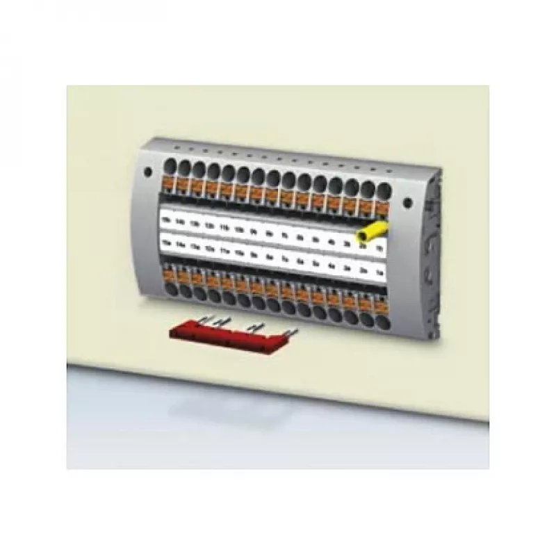 Phoenix 3030190 FBS 5-5 ponticello a innesto, 5 poli, passo 5,2 mm, rosso, 32 A