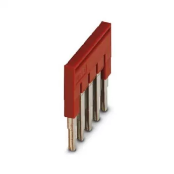 Phoenix 3030190 FBS 5-5 ponticello a innesto, 5 poli, passo 5,2 mm, rosso, 32 A