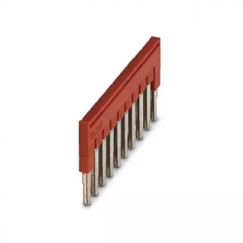 Phoenix 3030213 FBS 10-5 ponticello a innesto, 10 poli, passo 5,2 mm, rosso
