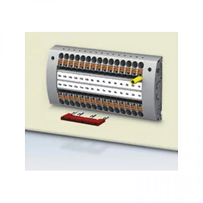 Phoenix 3030284 ponticello FBS 2-8, 2 poli, passo 5,2 mm, rosso