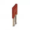 Phoenix 3030284 ponticello FBS 2-8, 2 poli, passo 5,2 mm, rosso