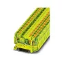 Phoenix 3209565 PT 2,5-TWIN-PE morsetto di terra push-in, verde-giallo, 2,5 mm², guida DIN