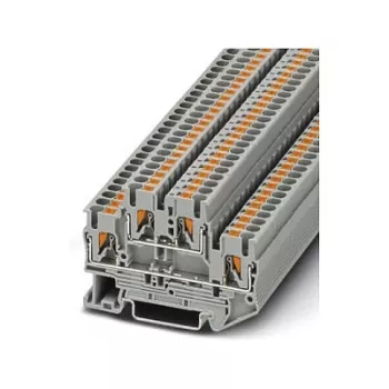 Phoenix 3210567 PTTB 2.5 morsetto di serie a doppio livello, push-in, 2,5 mm², 500 V, 22 A, grigio