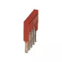 Phoenix 3213043 FBS 5-3.5 ponticello a innesto, 5 poli, passo 3,5 mm, rosso
