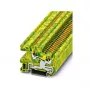 Phoenix 3213962 PTI 2,5-PE morsetto di terra push-in, 2,5 mm², verde-giallo, montaggio su guida DIN
