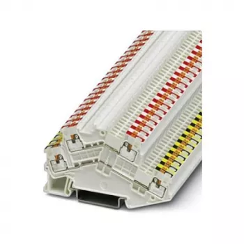 Phoenix 3214663 PTTBS 1,5/S-KNX Morsetto a doppio livello per sistemi bus KNX, connessione Push-in, nero/rosso e bianco/giallo