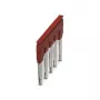 Phoenix Contact FBS 5-10 ponticello a innesto, 5 poli, passo 10 mm, rosso 3005948
