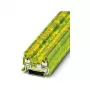 Phoenix Contact PT 1,5/S-PE Morsetto passante, conduttore di protezione, push-in, 1,5 mm², verde-giallo