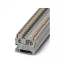 Phoenix Contact PT 2,5 morsetto passante push-in, 2,5 mm², grigio, montaggio su guida DIN, 800 V, 24 A