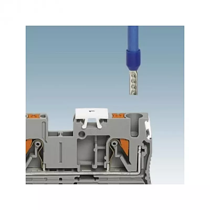 Phoenix Contact PT 2,5-QUATTRO Morsetto passante, push-in, 4 conduttori, 2,5 mm², 800 V, 24 A, grigio