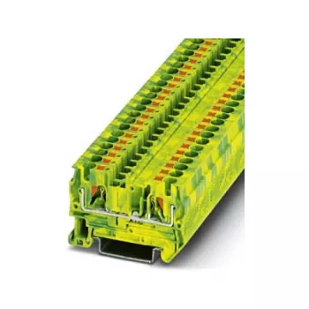 Phoenix Contact PT 4-PE morsetto di protezione, Push-in, 4 mm², verde-giallo