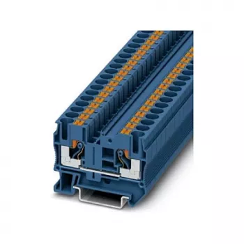 Phoenix Contact PT 6 BU morsetto passante push-in, blu, 6 mm², 41 A, 1000 V, guida DIN