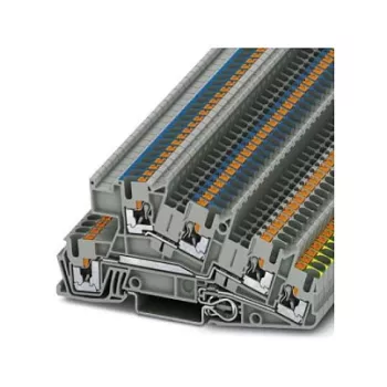 Phoenix Contact PTI 2,5-PE/L/N Morsetto di installazione, push-in, a 3 livelli, 24 A, 400 V, grigio