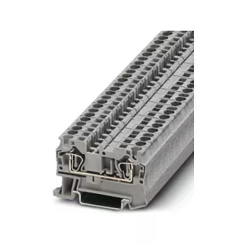 Phoenix Contact ST 4 Morsetto passante, connessione a molla, 4 mm², grigio, montaggio su guida DIN, 800 V, 32 A