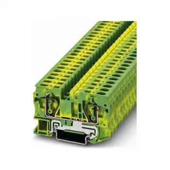 Phoenix Contact ST 6-PE Morsetto di terra, molla a trazione, verde-giallo, 6mm², guida DIN