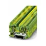 Phoenix Contact ST 6-PE Morsetto di terra, molla a trazione, verde-giallo, 6mm², guida DIN