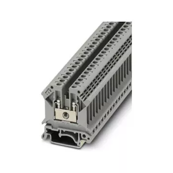 Phoenix Contact UK 5 morsetto passante, connessione a vite, 4 mm², 800 V, 32 A, grigio, montaggio su guida DIN, 2 connessioni, 1 potenziale, isolante PA, UL 94 V0