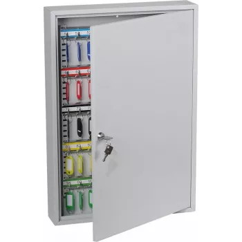 Phoenix Safe KC0603K Armadietto portachiavi (grigio) – 100 ganci, montaggio a parete, 550 x 380 x 80 mm