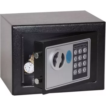 Phoenix Safe SS0721E cassaforte compatta antieffrazione per home office, acciaio zincato