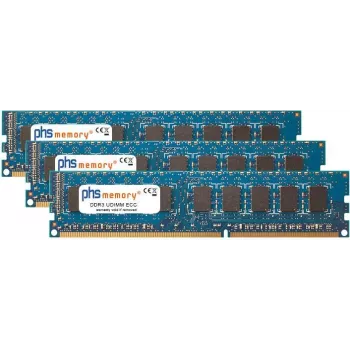 PHS-memory 24GB (3x8GB) DDR3 ECC UDIMM 1333MHz PC3-10600E kit di memoria server per Dell PowerEdge R510 SP580187