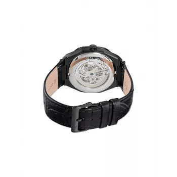 Pierre Cardin Orologio uomo al quarzo analogico CF.1002.LB.1 42mm quadrante nero cinturino in pelle