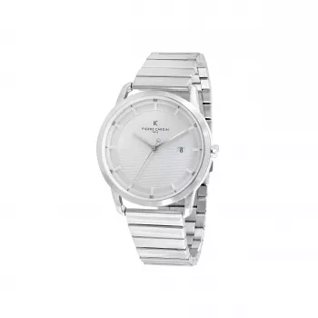 Pierre Cardin Orologio da uomo CLC.6001 43 mm acciaio inox al quarzo analogico quadrante nero cinturino in pelle