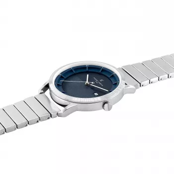 Pierre Cardin Orologio uomo CLC.6005 43mm acciaio inox quarzo analogico quadrante nero cinturino in pelle