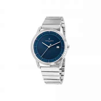 Pierre Cardin Orologio uomo CLC.6005 43mm acciaio inox quarzo analogico quadrante nero cinturino in pelle