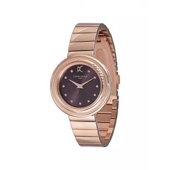 Pierre Cardin Orologio analogico al quarzo da donna CF.1010.MR 32mm quadrante argento cinturino in pelle nera
