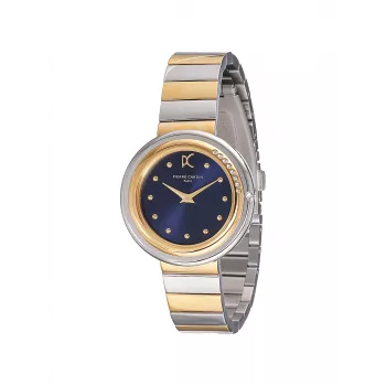 Pierre Cardin Orologio da donna CF.1010.MU 32mm Quarzo Analogico Quadrante argentato Cinturino in pelle marrone