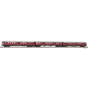 PIKO 40264 scala N serie VT 24 automotrice diesel set 3 pezzi DB epoca III