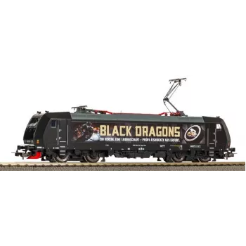 PIKO 57877 H0 locomotiva elettrica 185 329 Black Dragons VI