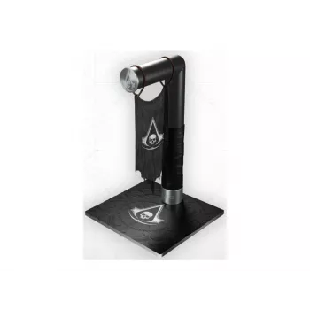 PIXMINDS LEXIP BLACK FLAG RESYNCED TATOO supporto per cuffie - LED RGB, hub USB a 2 porte, audio 3.5mm, nero